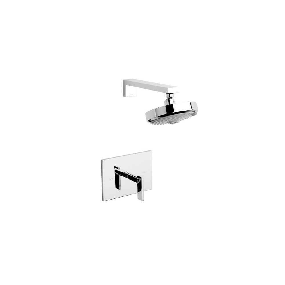 Metro Single Handle Shower Trim with Shower Head and a Metal Lever Handle