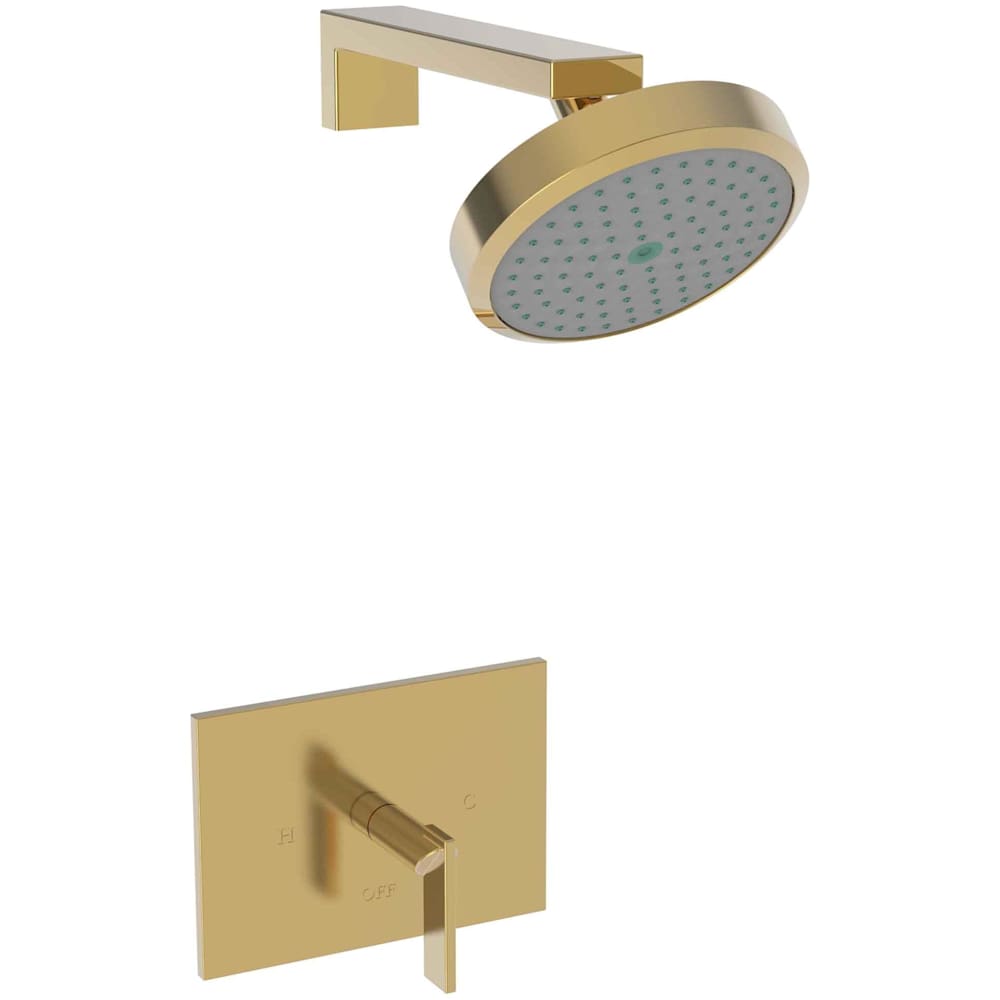 Metro Single Handle Shower Trim with Shower Head and a Metal Lever Handle