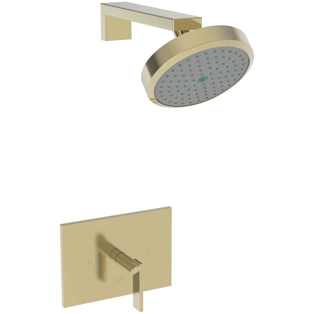Metro Single Handle Shower Trim with Shower Head and a Metal Lever Handle