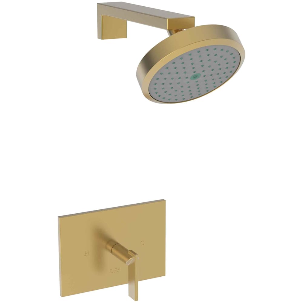 Metro Single Handle Shower Trim with Shower Head and a Metal Lever Handle