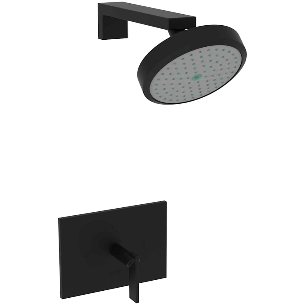 Metro Single Handle Shower Trim with Shower Head and a Metal Lever Handle