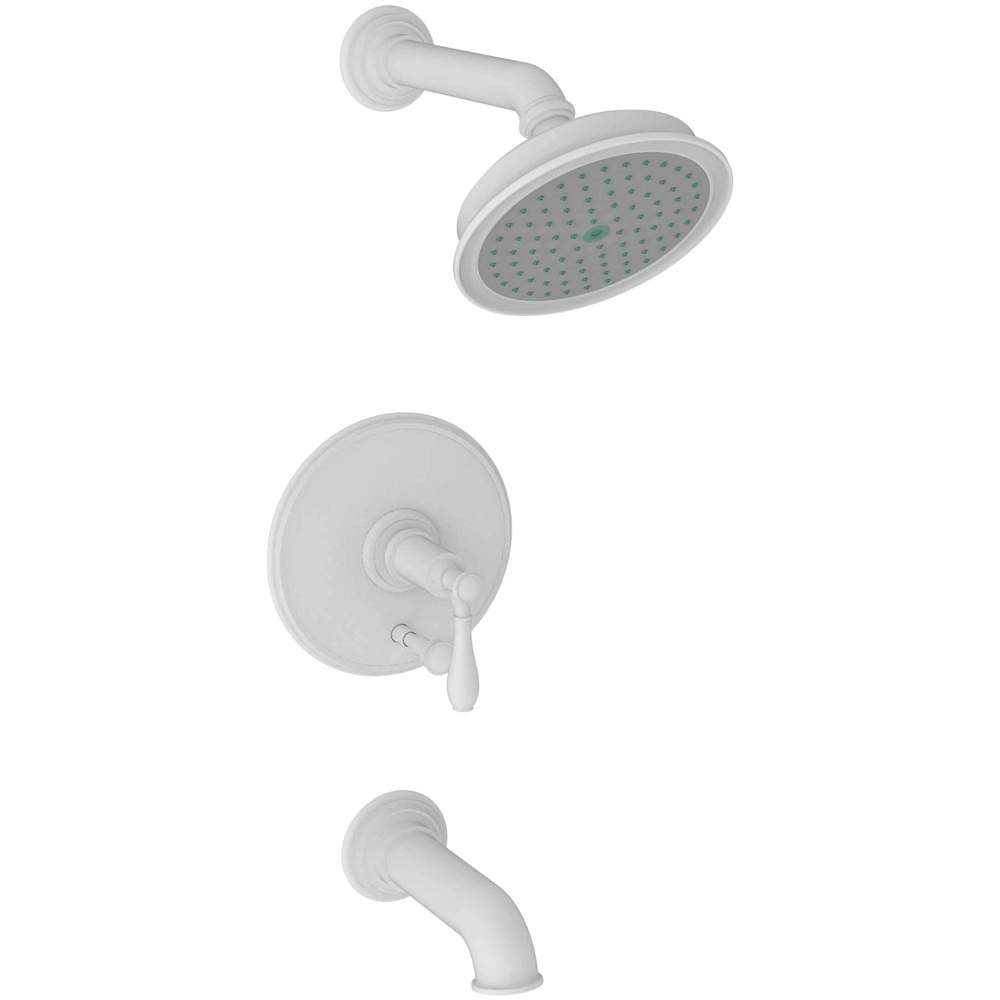 Ithaca Single Handle Tub and Shower Trim with Shower Head and Metal Lever Handle