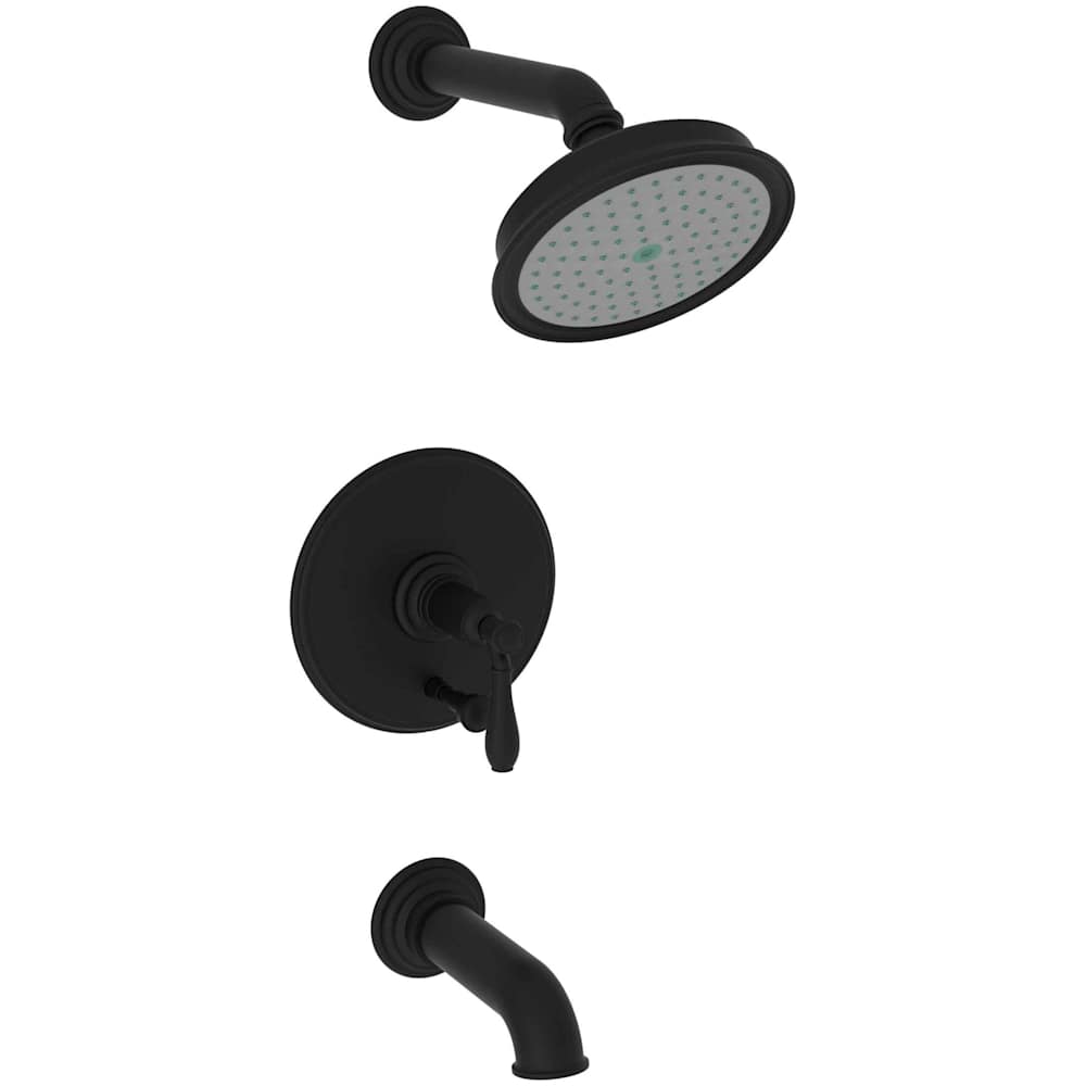 Ithaca Single Handle Tub and Shower Trim with Shower Head and Metal Lever Handle