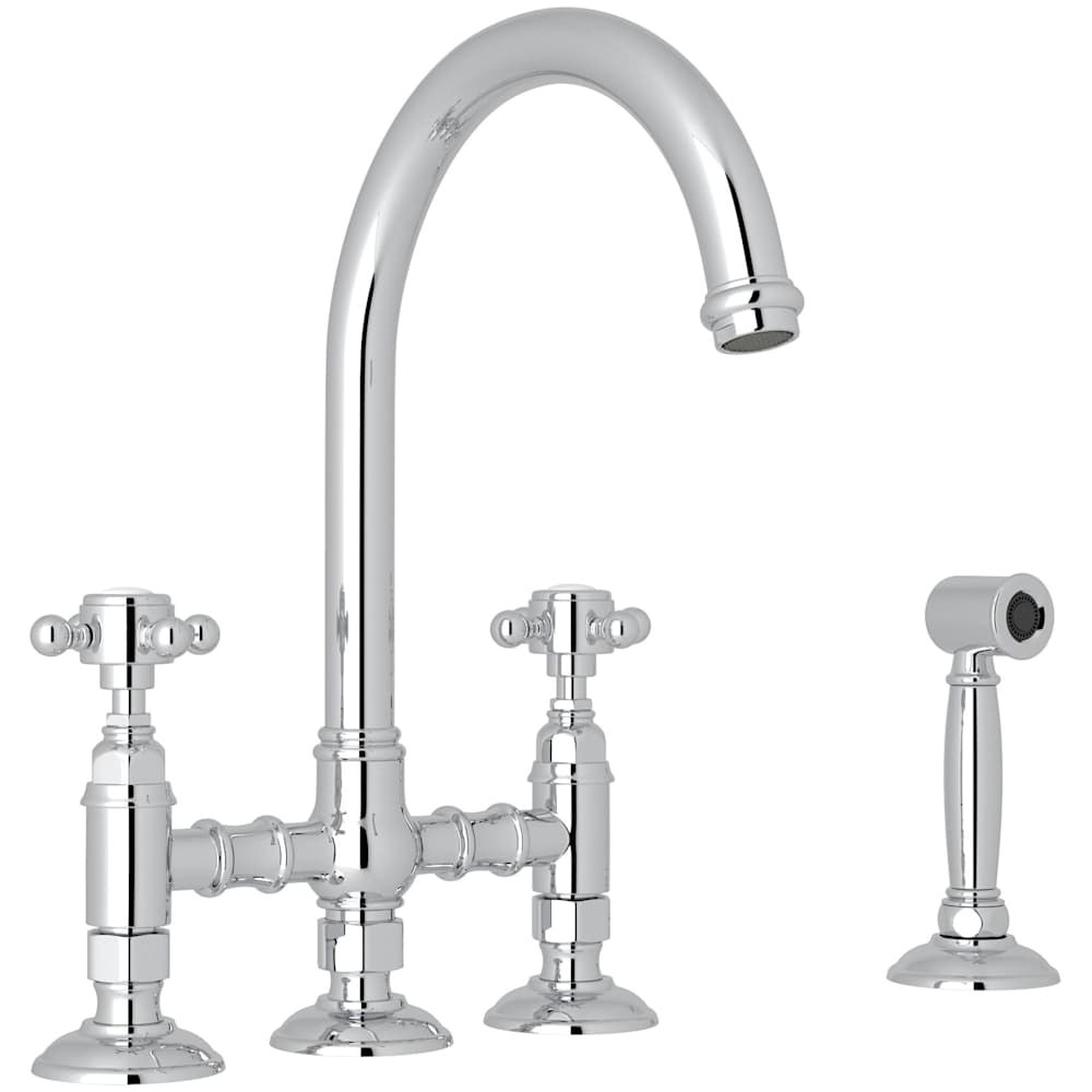 San Julio 1.5 GPM Widespread Bridge Kitchen Faucet - Includes Side Spray
