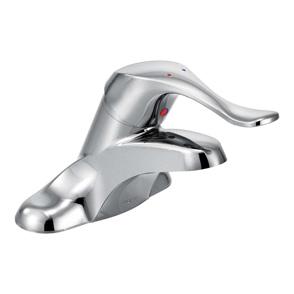 Moen Single Handle Centerset Bathroom Faucet from the M-DURA Collection (Valve Included) Chrome