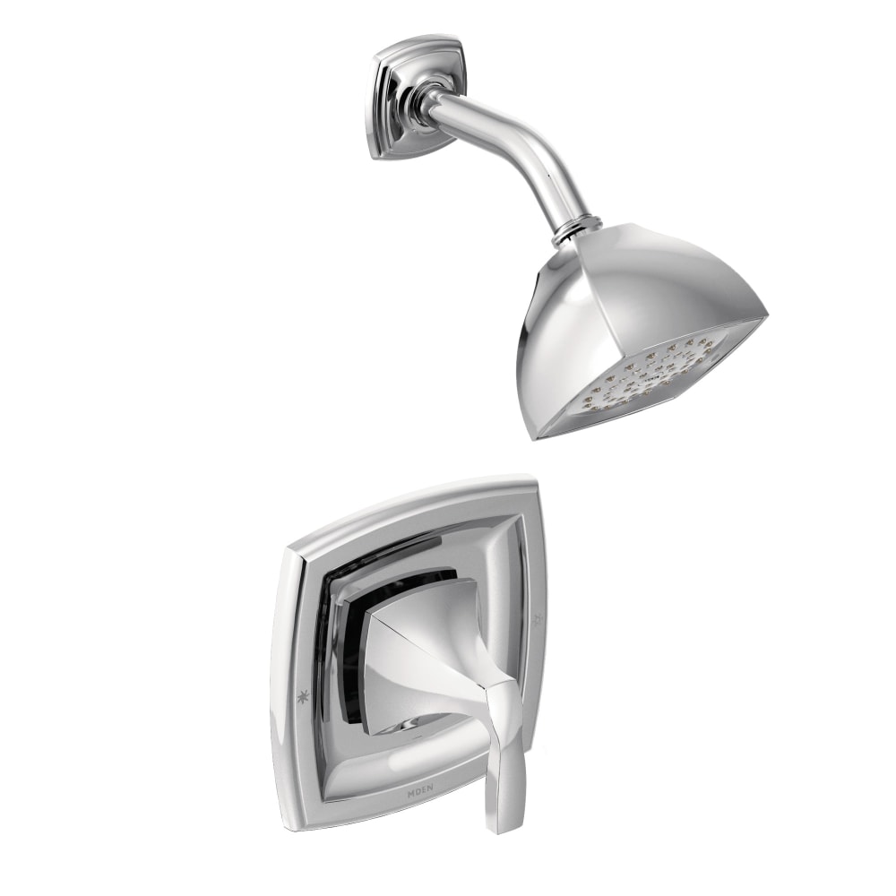 Moen Double Handle Centerset Bathroom Faucet from the M-DURA Collection (Valve Included) Chrome