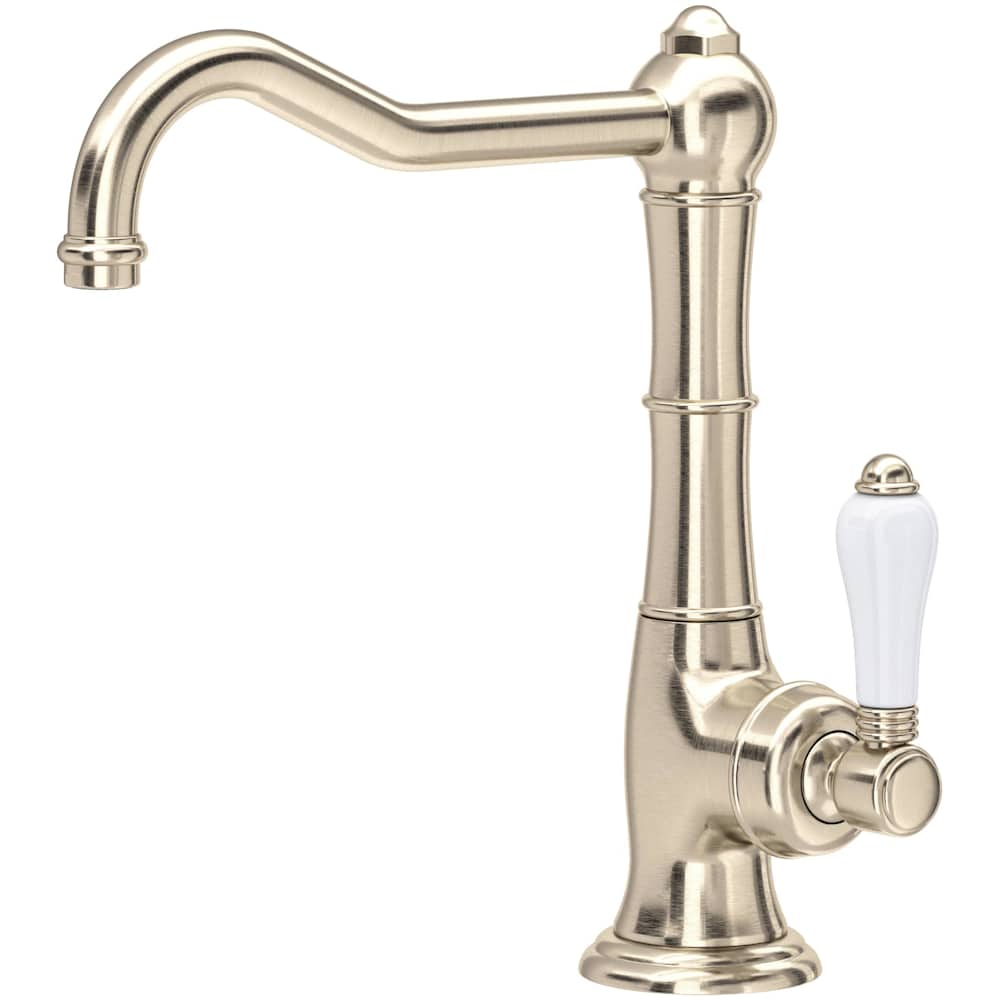 Acqui 1.5 GPM Single Hole Bar Faucet with Porcelain Handle