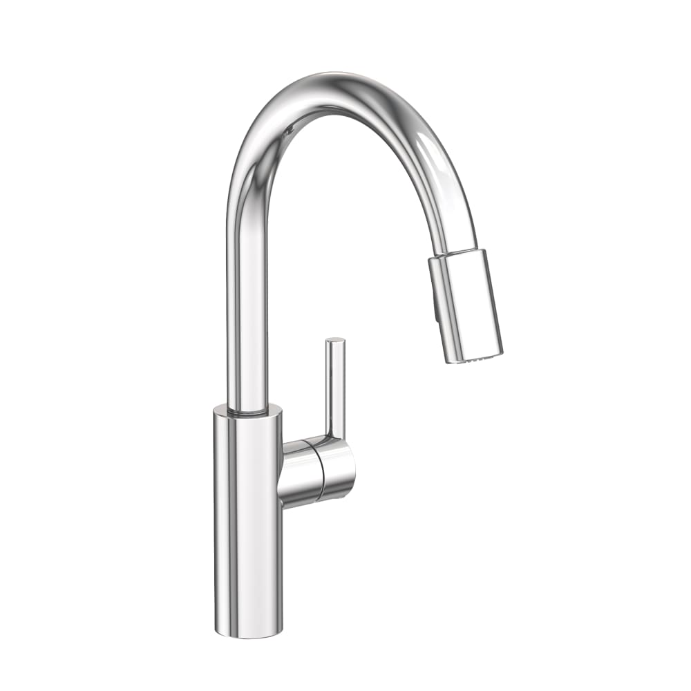 East Linear 1.8 GPM Single Hole Pull Down Kitchen Faucet