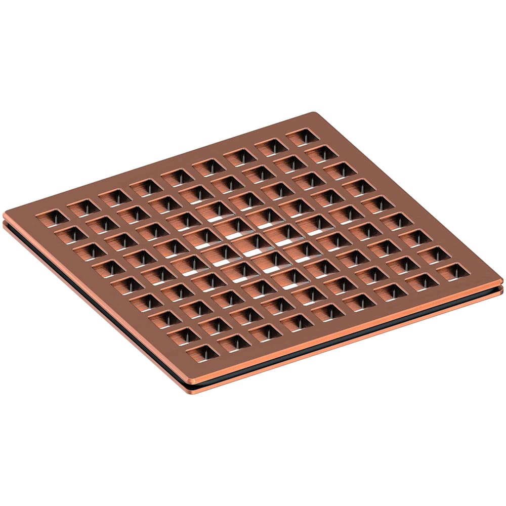 Decorative Drains 4" Square Shower Drain Grid