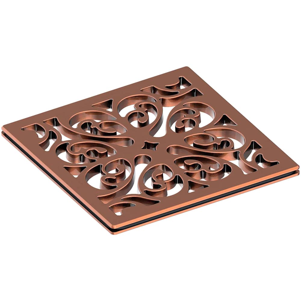 Decorative Drains 4" Square Shower Drain Grid
