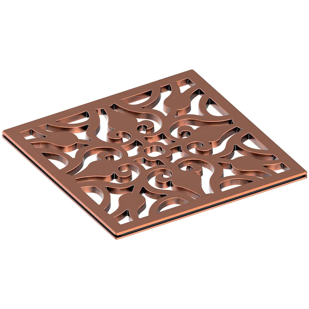 Decorative Drains 6" Square Shower Drain Grid
