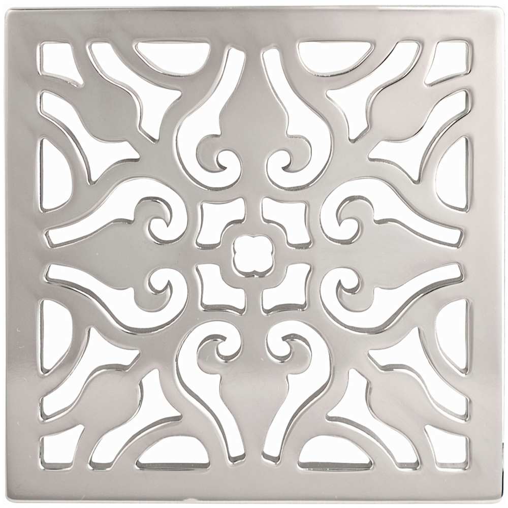Decorative Drains 6" Square Shower Drain Grid