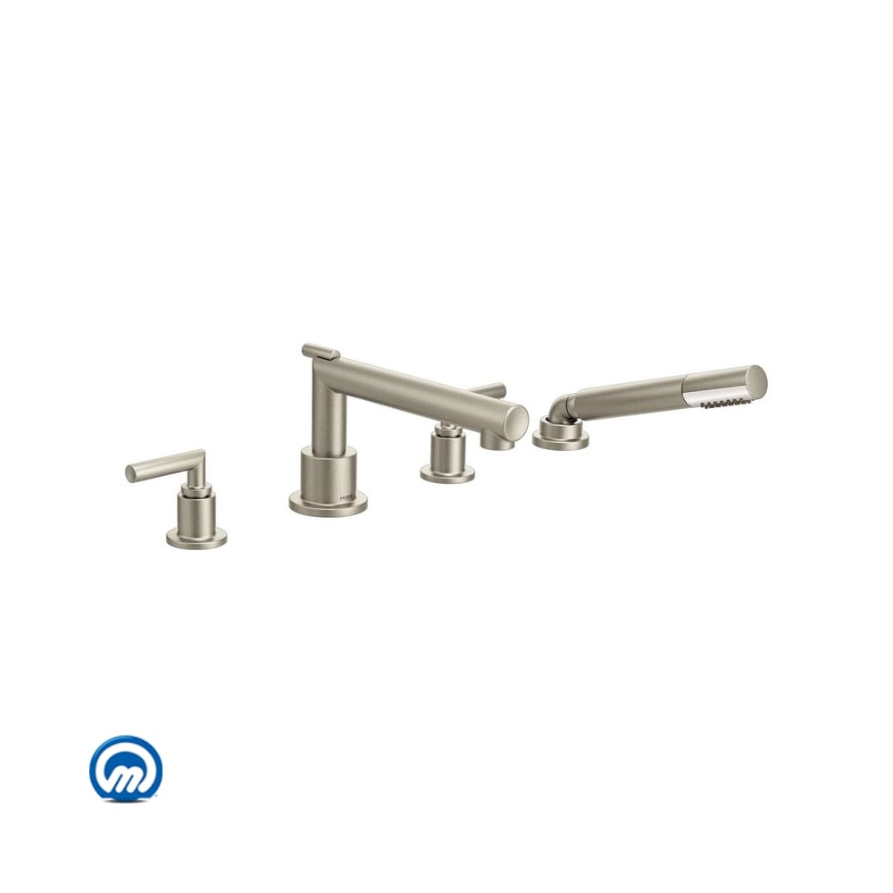 Moen 6 3/8" Single Function Shower Head from the 90 Degree Collection Brushed Nickel