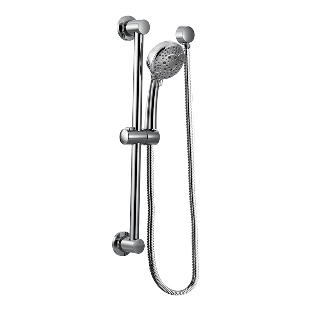 Moen Multi-Function Hand Shower Package with Hose and Slide Bar Included Chrome