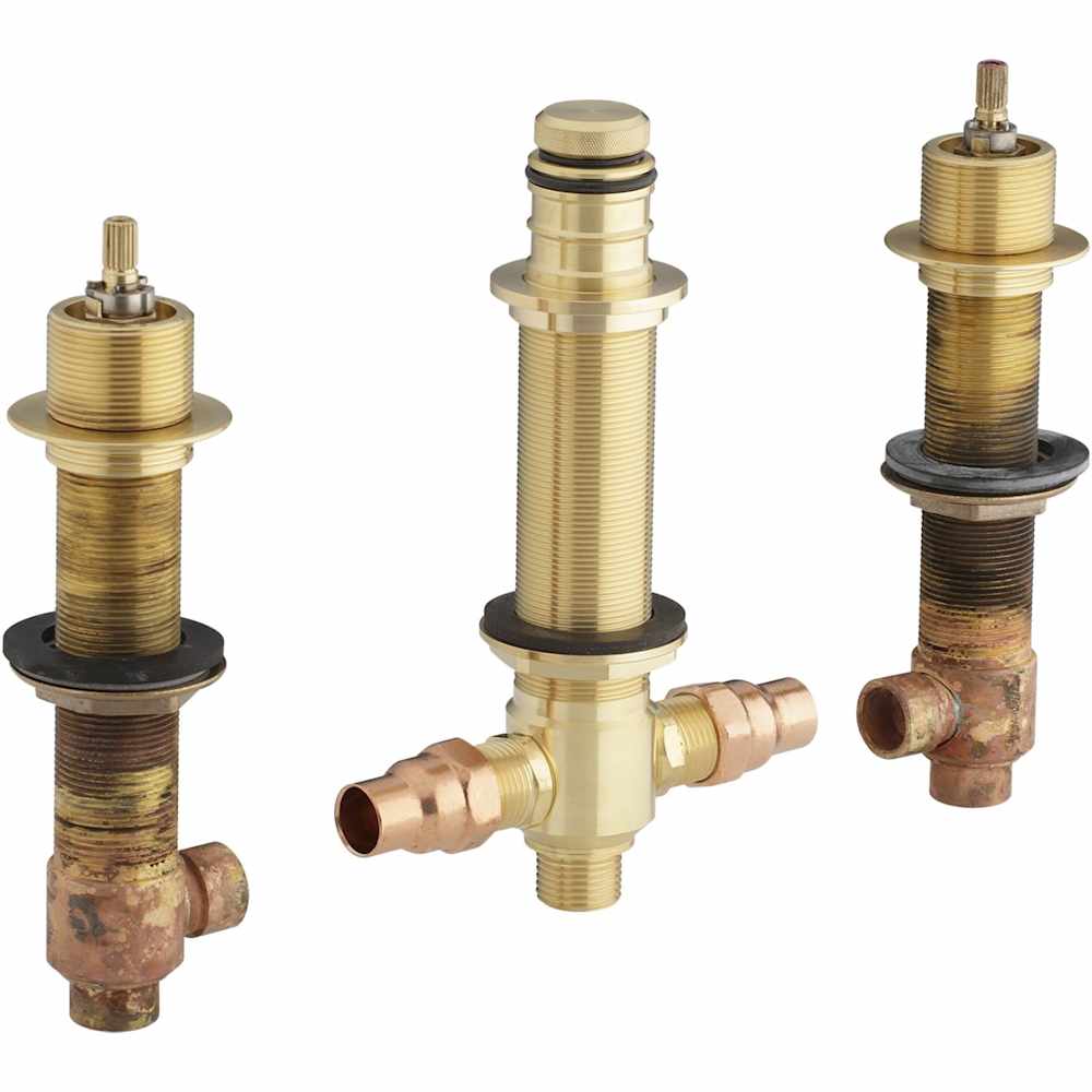 1/2 Inch High-Flow Valve System with Diverter for Finished-Deck or Rim-Mount Installation Only