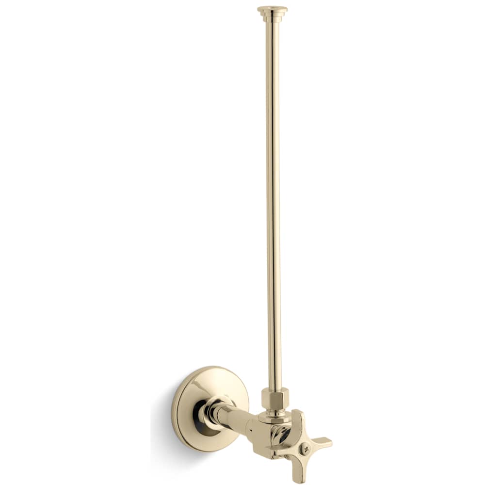 3/8" NPT Angle Supply with Stop and Annealed Vertical Tube