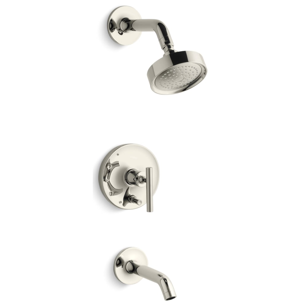 Purist Tub and Shower Trim Package with 2.5 GPM Single Function Shower Head with Rite-Temp Technology