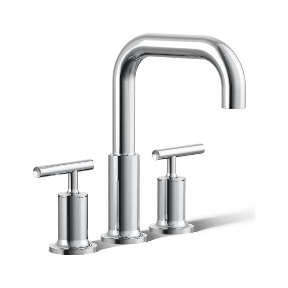 Purist Deck Mounted Roman Tub Filler with Dual Lever Handle
