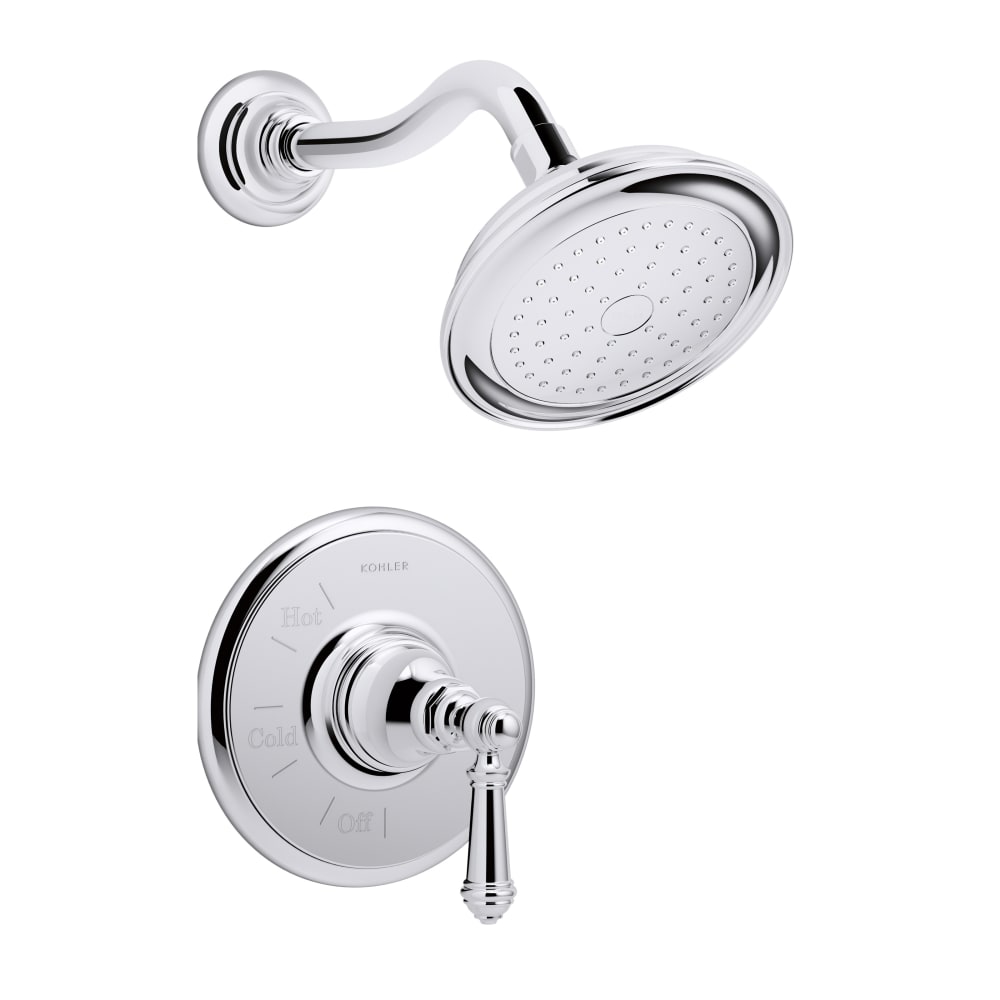 Artifacts Shower Trim Package with Single Function Shower Head and Katalyst Technology