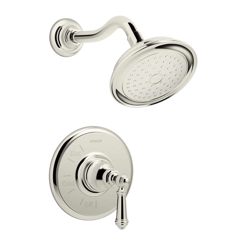 Artifacts Shower Trim Package with Single Function Shower Head and Katalyst Technology