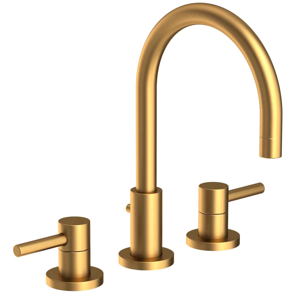 East Linear 1.2 GPM Widespread Bathroom Faucet with Pop-Up Drain Assembly