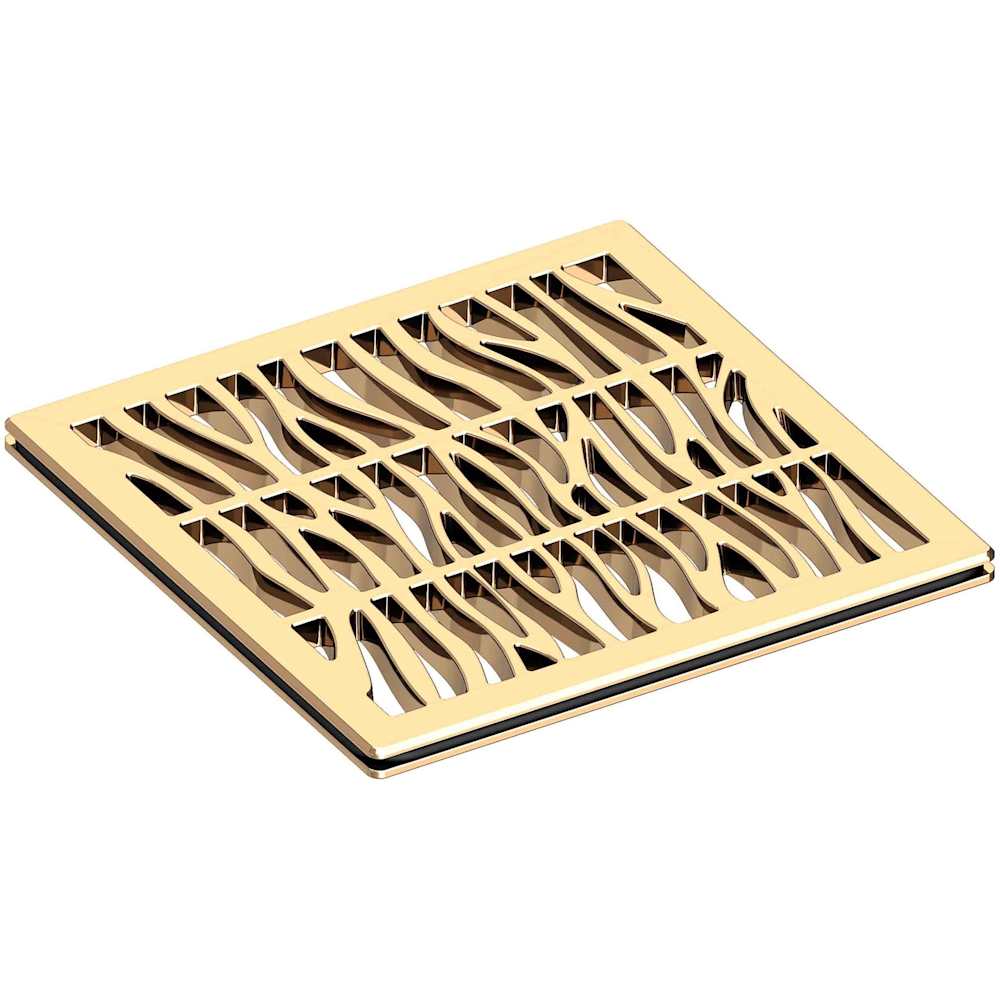 Decorative Drains 4" Square Shower Drain Grid