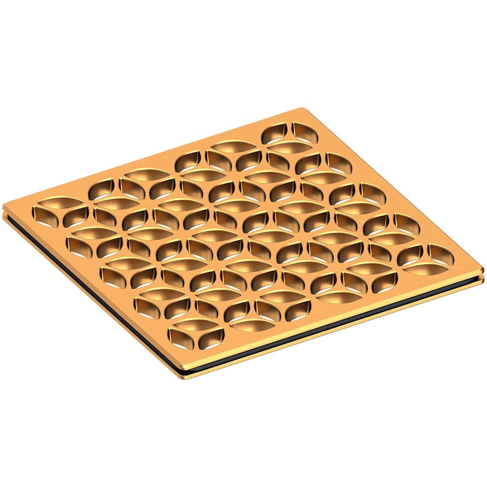 Decorative Drains 4" Square Shower Drain Grid