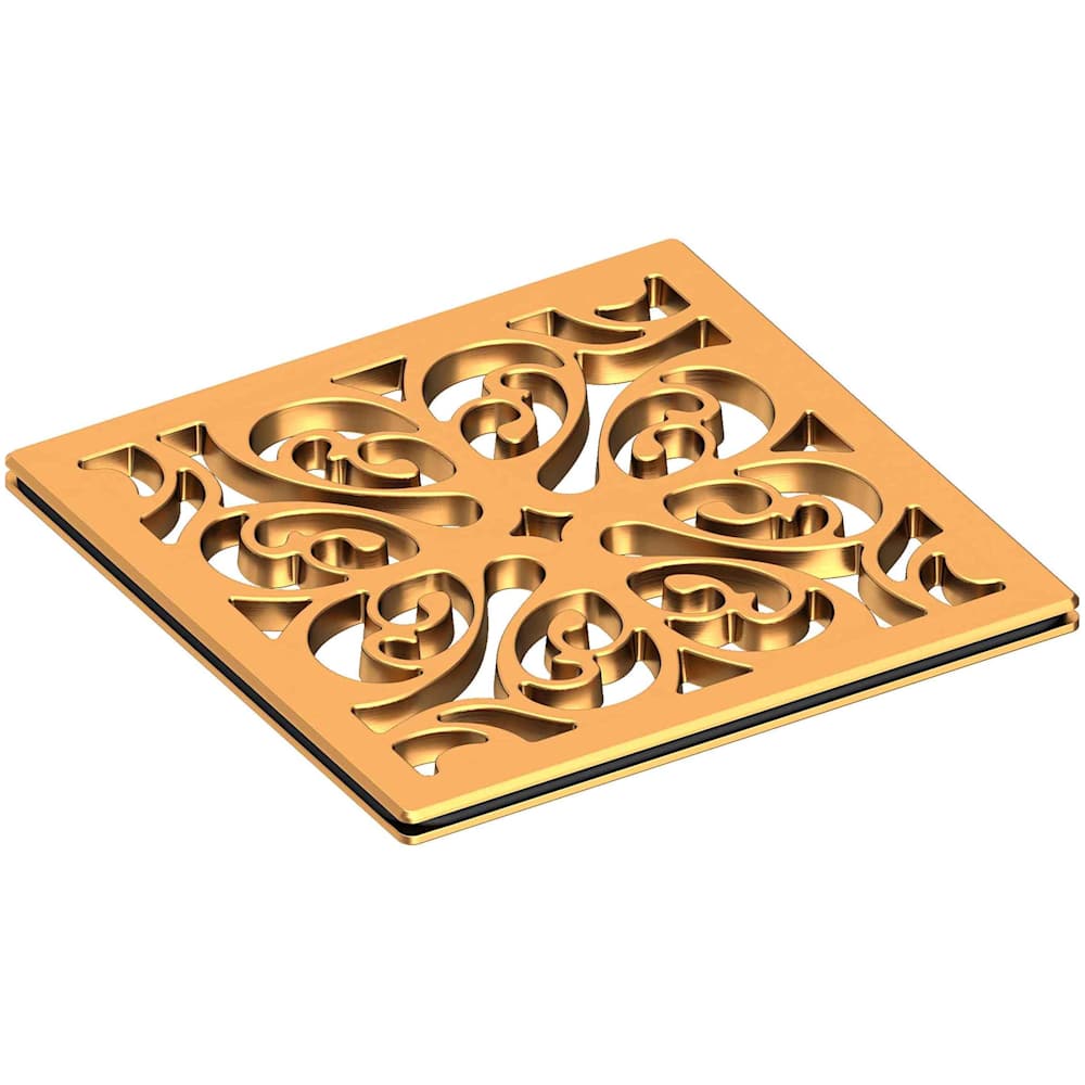 Decorative Drains 4" Square Shower Drain Grid
