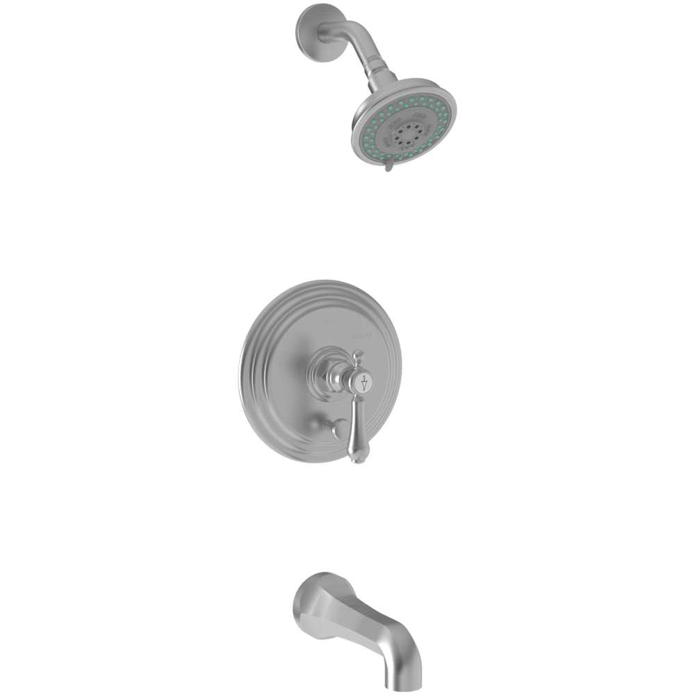 Chesterfield Single Handle Pressure Balanced Tub and Shower Trim with Single Function Shower Head and Metal Lever Handle
