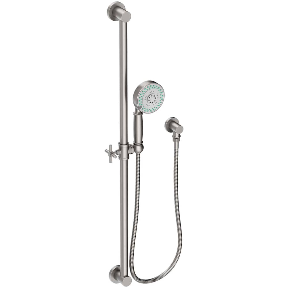 Multi-Function Hand Shower Package with Slide Bar, Hose, and Wall Supply
