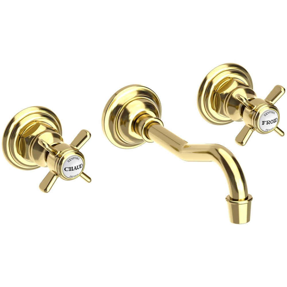 Fairfield 1.2 GPM Wall Mounted Widespread Bathroom Faucet