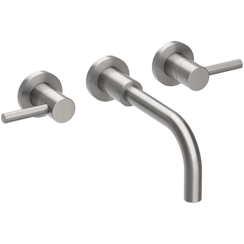 East Linear 1.2 GPM Wall Mounted Widespread Bathroom Faucet