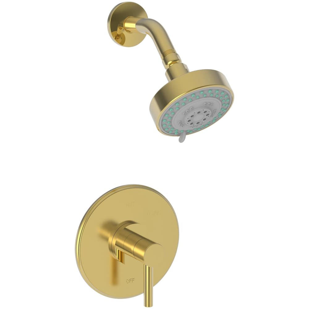 East Linear Single Handle Pressure Balanced Shower Trim Only with Metal Lever Handle, Less Valve