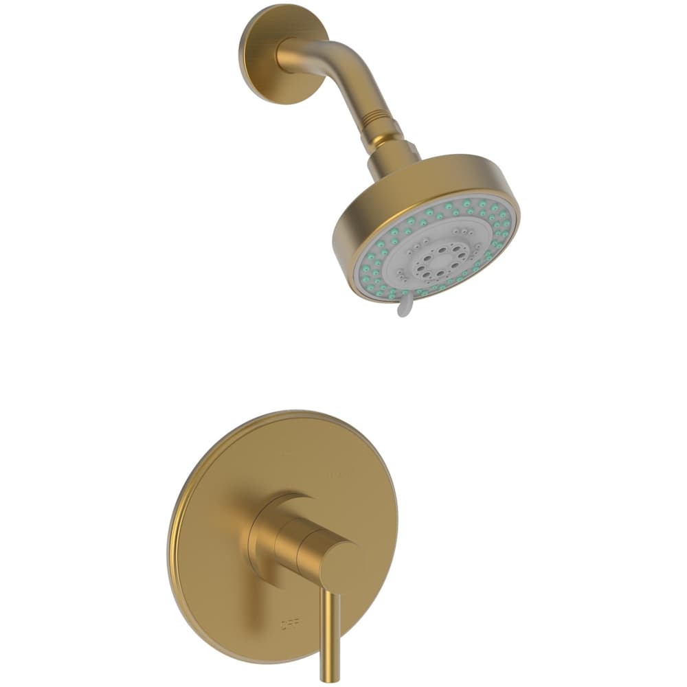 East Linear Single Handle Pressure Balanced Shower Trim Only with Metal Lever Handle, Less Valve
