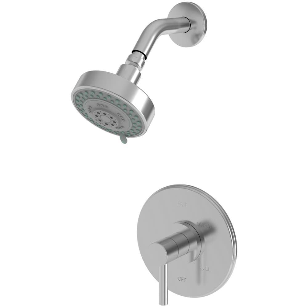 East Linear Single Handle Pressure Balanced Shower Trim Only with Metal Lever Handle, Less Valve