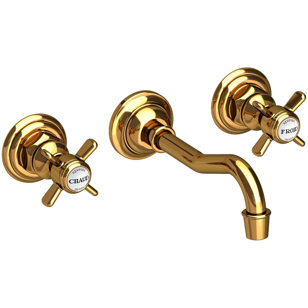 Fairfield 1.2 GPM Wall Mounted Widespread Bathroom Faucet
