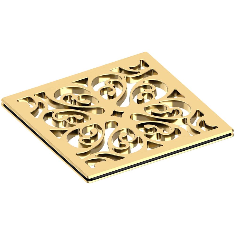 Decorative Drains 4" Square Shower Drain Grid