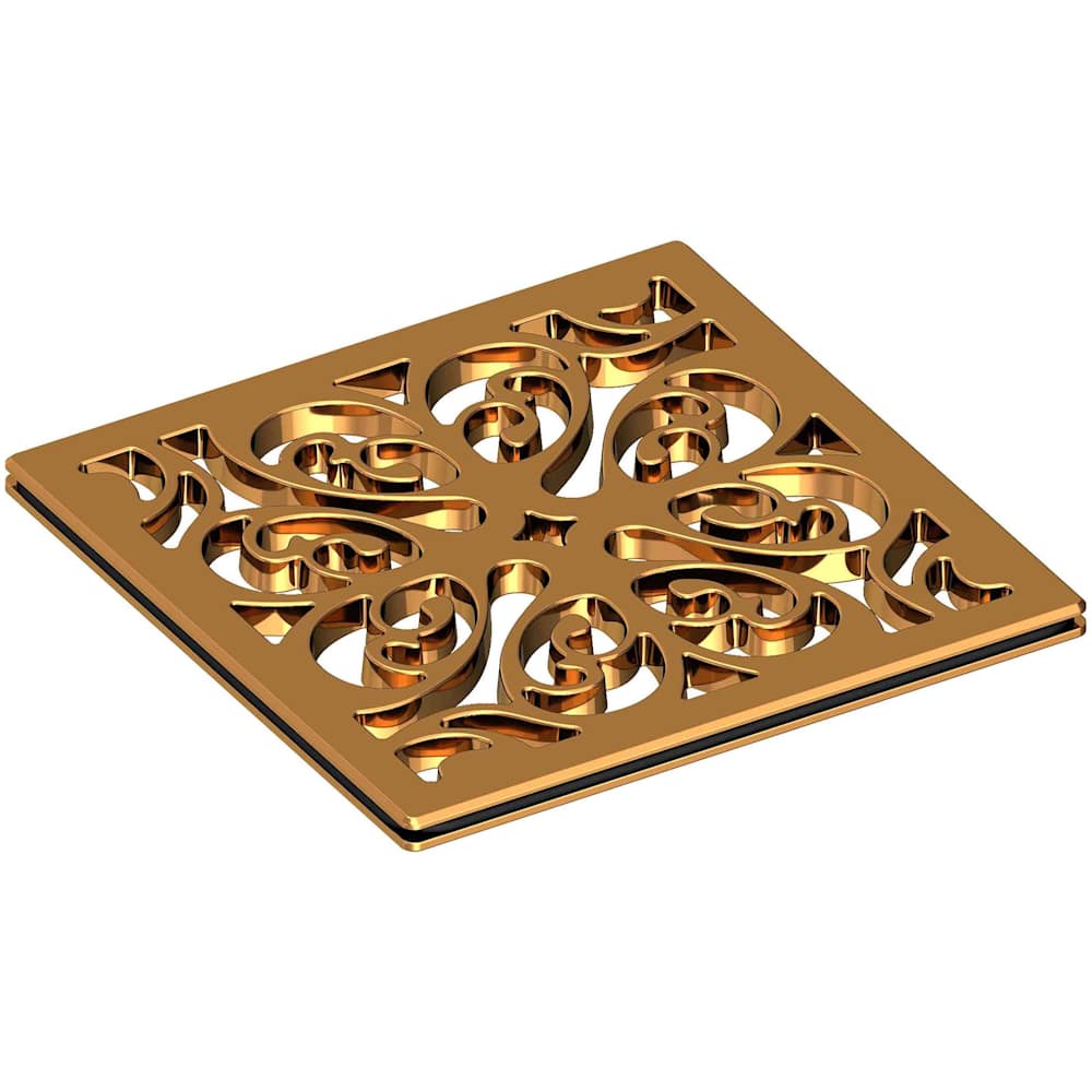 Decorative Drains 4" Square Shower Drain Grid