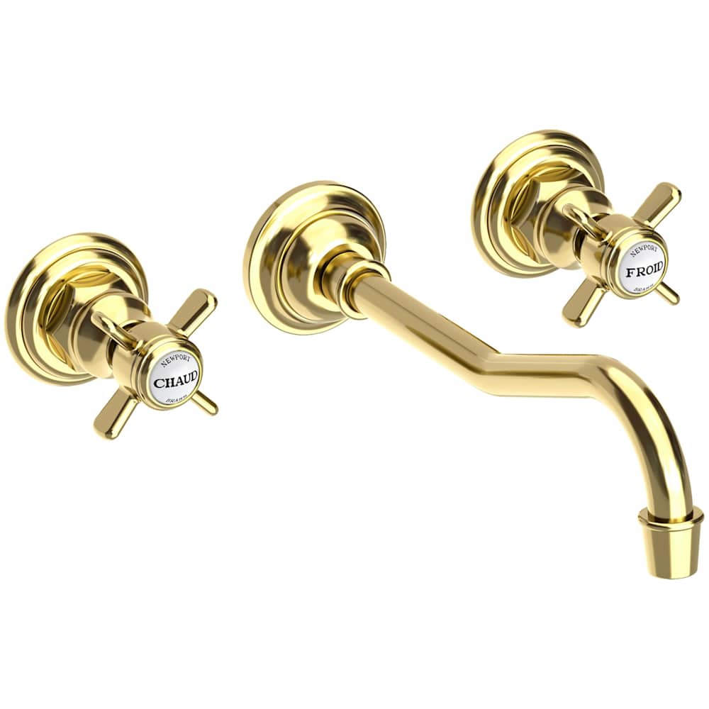 Fairfield 1.2 GPM Wall Mounted Widespread Bathroom Faucet
