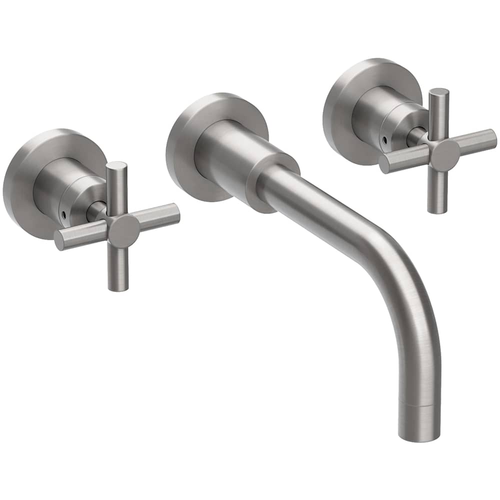 East Linear 1.2 GPM Wall Mounted Widespread Bathroom Faucet