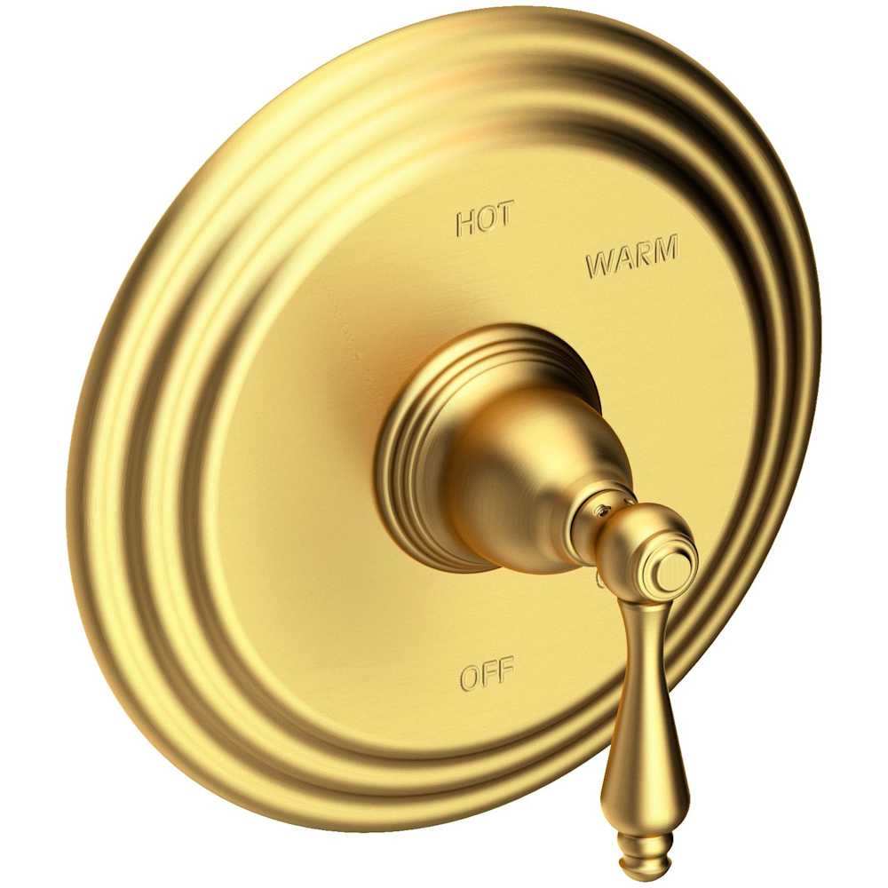 Seaport Single Handle Pressure Balanced Shower Trim Only with Metal Lever Handle less Valve and Shower Head