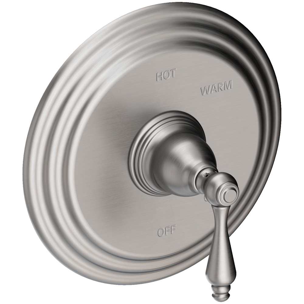 Seaport Single Handle Pressure Balanced Shower Trim Only with Metal Lever Handle less Valve and Shower Head