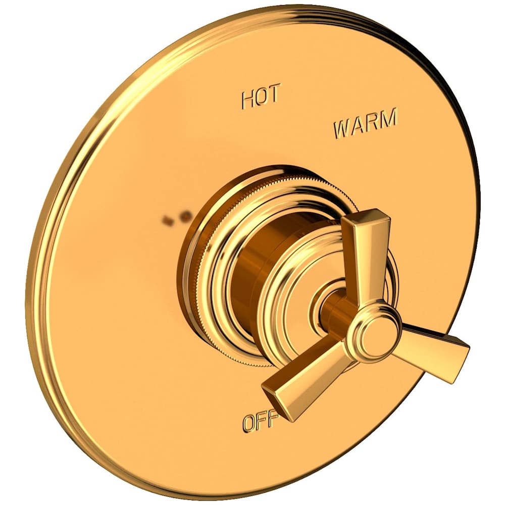 Miro Collection Single Handle Round Pressure Balanced Shower Trim Plate Only with Metal Spoke Handle