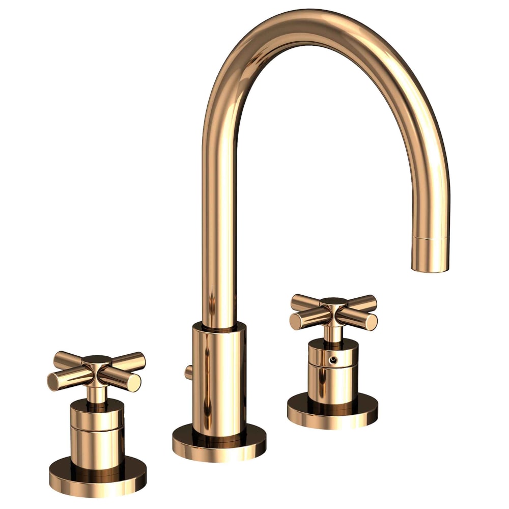 East Linear 1.2 GPM Widespread Bathroom Faucet with Pop-Up Drain Assembly