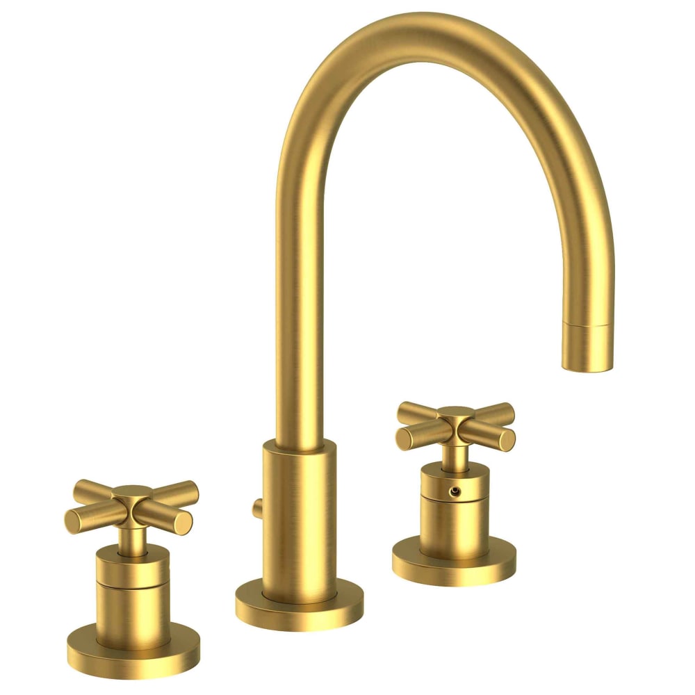 East Linear 1.2 GPM Widespread Bathroom Faucet with Pop-Up Drain Assembly