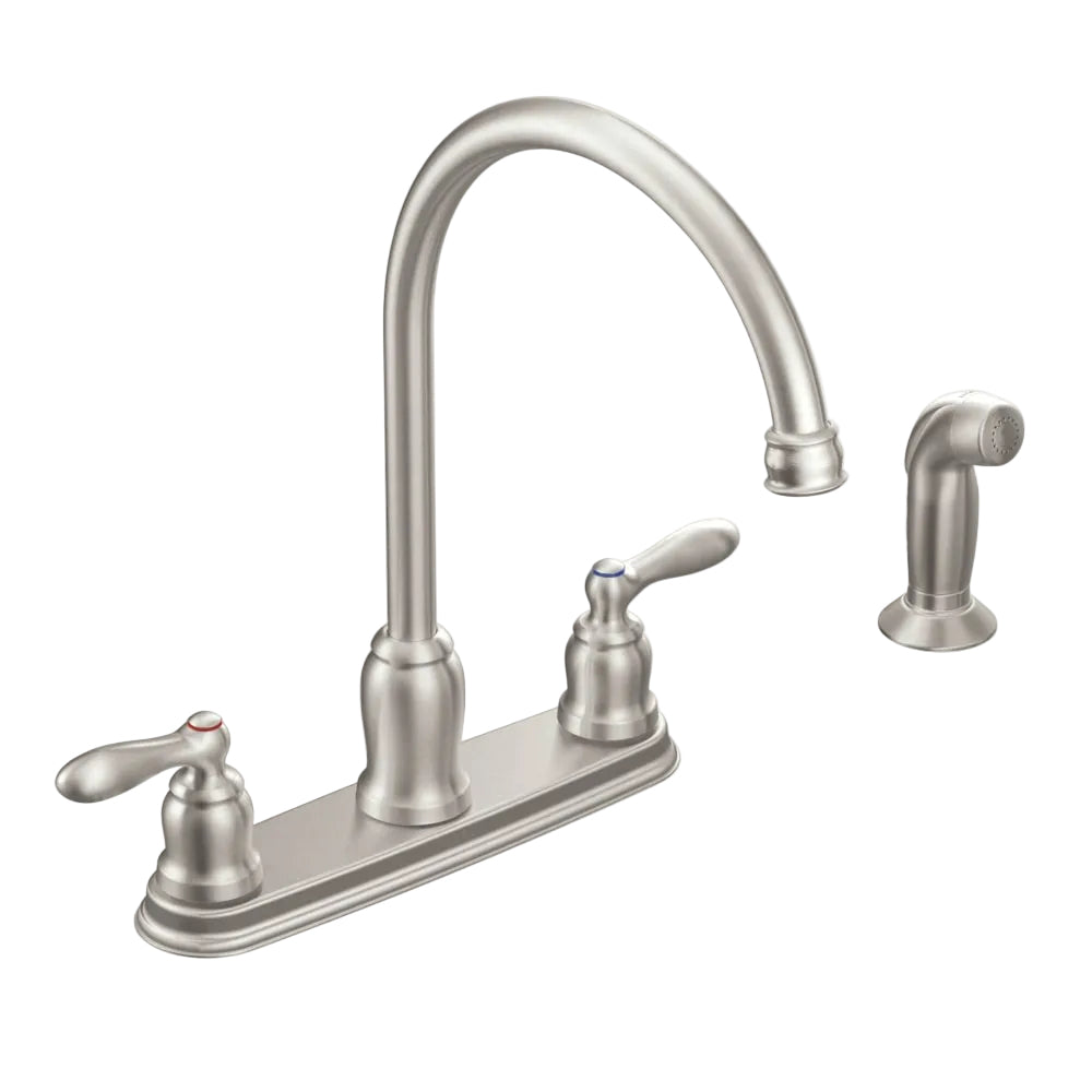 Moen Caldwell High-Arc Kitchen Faucet with Side Spray Spot Resist Stainless