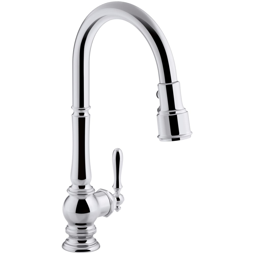 Artifacts 1.5 GPM Single Hole Pull Down Kitchen Faucet