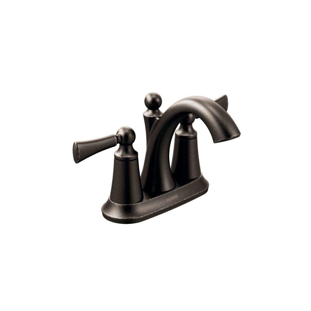 Moen Wynford Centerset High-Arc Bathroom Faucet (Valve Included) Oil Rubbed Bronze