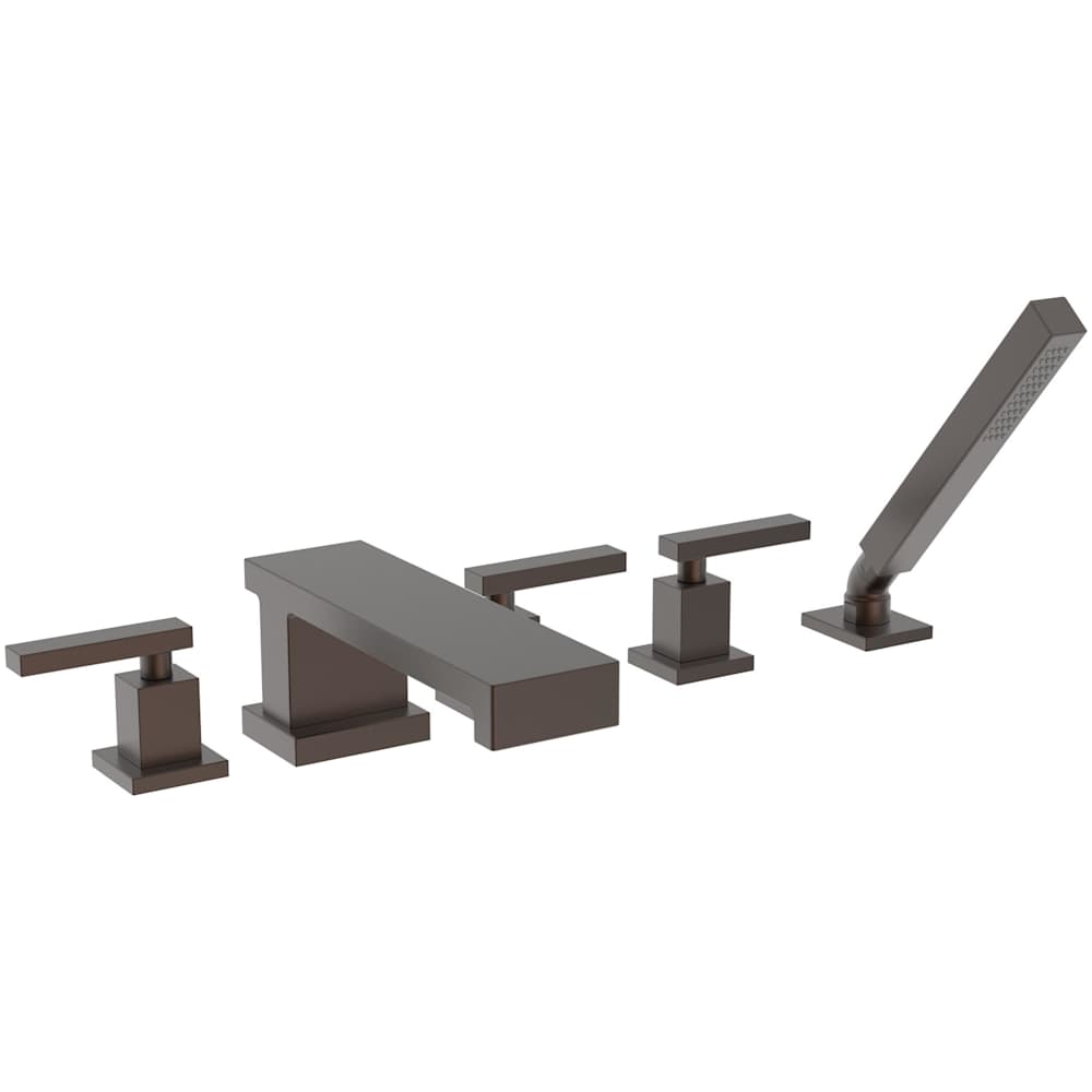 Skylar Double Handle Roman Tub Faucet with Hand Shower - Less Rough-in Valve