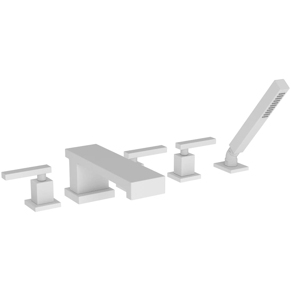 Skylar Double Handle Roman Tub Faucet with Hand Shower - Less Rough-in Valve